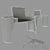 Jubilee Dressing Table: Elegant Storage 3D model small image 2