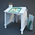 Catalina House Desk: Perfect Study Space 3D model small image 2