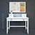 Ava Regency Writing Desk: Stylish and Practical 3D model small image 1