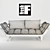 Beat Convertible Sofa: Stylish, Comfortable, and Durable 3D model small image 2
