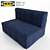 Compact and Comfortable Lycksele LЁVOS Sofa 3D model small image 1