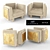 Glam Deco Armchair: Mina Alchymia 3D model small image 1