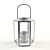 Elegant Grey Metal Lantern 3D model small image 3