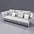 Chic Italian Charme Sofa 3D model small image 2