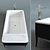 Luxury White Bath: BISAZZA VASCHE HA31-N 3D model small image 2