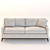 Manhattan Open Arm Sofa 3D model small image 3