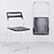 NISSE Folding Chair: Chic and Compact 3D model small image 1