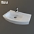 Modern ROCA HALL Sink & TARGA Faucet 3D model small image 1