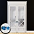 Elegant MDF Double Doors 3D model small image 1