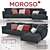 Vintage Inspired Moroso Gentry Sofa 3D model small image 1