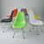 Modern Eames Plastic DSR Chair 3D model small image 2