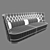 Elegant VITTORIA High Capitonnè Sofa 3D model small image 3