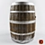 Vintage Barrel: Authentic Rustic Charm 3D model small image 1