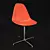 Elegant Eames Dining Chair 3D model small image 1