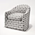 Meridiani Lennon Fit: Stylish & Removable Armchair 3D model small image 3