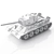 Soviet WWII Toy Tank T-34 3D model small image 3