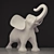 Graceful Elephant Statue - Perfect Home Decor 3D model small image 2