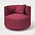 Saba Chance: Stylish Swivel Tub Chair 3D model small image 3