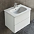 Modern ACTIVE Washbasin - Perfect for any Bathroom 3D model small image 3