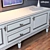 Cara Hardwood TV Stand: Sophisticated Design and Storage 3D model small image 2