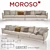 Elegant Moroso Gentry Sofa Set 3D model small image 1