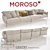 Elegant Moroso Gentry Sofa Set 3D model small image 2