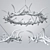 27 Antler Ring Chandelier - Roll & Hill 3D model small image 2