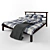 Cozy Bedroom Set: IKEA KUSTRUTA Blanket & Dvali Pillows 3D model small image 1