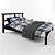 Cozy Bedroom Set: IKEA KUSTRUTA Blanket & Dvali Pillows 3D model small image 2