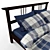 Cozy Bedroom Set: IKEA KUSTRUTA Blanket & Dvali Pillows 3D model small image 3