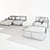 Title: Paola Lenti Modern Lounge Set 3D model small image 3