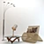 En Pointe 5-Light Arc Floor Lamp 3D model small image 1