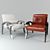 Luxury Lonsdale Lounge Chair 3D model small image 1