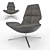 Modern Miro Armchair: Versatile and Stylish 3D model small image 2