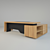 BUROSIT ARIA Executive Desk 3D model small image 1