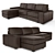 Kivik 3-Seater Sofa & Chaise: Comfort and Versatility 3D model small image 1