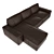 Kivik 3-Seater Sofa & Chaise: Comfort and Versatility 3D model small image 2