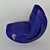 Indigo Fold Chair by Zaha 3D model small image 2