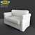 Stylish 2-Seater Sofa Bed 3D model small image 1