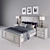 Prentice Queen Bed Set 3D model small image 2