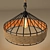 Rustic Hemp Rope Pendant Light 3D model small image 3