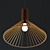 Suzanne Vintage Pendant Light 3D model small image 2