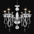 Maxleader Modern Glass Crystal White Chandelier 3D model small image 1