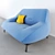 Cosse 2 Seat Sofa - Ligne Roset 3D model small image 2