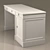 Classic Executive Desk with Cabinet 3D model small image 1