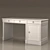 Classic Executive Desk with Cabinet 3D model small image 3