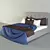 Pufetto Ferrara Bed: Elegant and Spacious 3D model small image 3