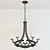 Elegant Elba 8-Light Chandelier 3D model small image 1