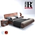 RIVA Natura 1920 6 Platform Bed Set 3D model small image 1