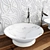 Elegant Marble Sink Set: Kreoo by Enzo Berti 3D model small image 2